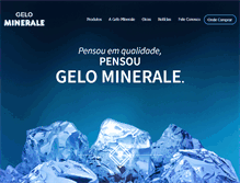 Tablet Screenshot of gelominerale.com.br